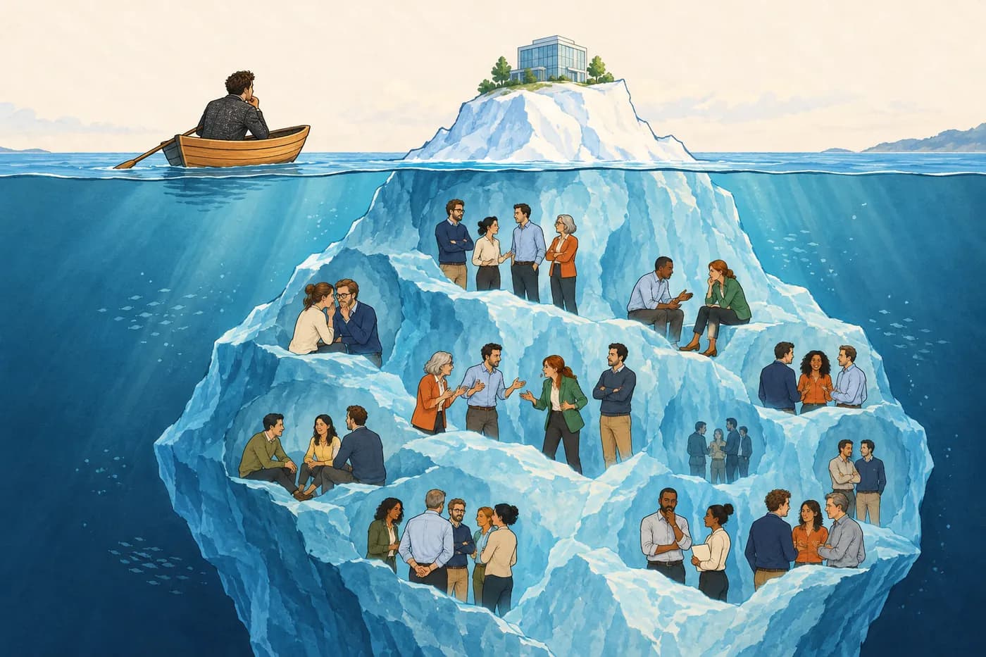 Ilustrácia ku kapitole 2: Organizácia a jej ľadovec